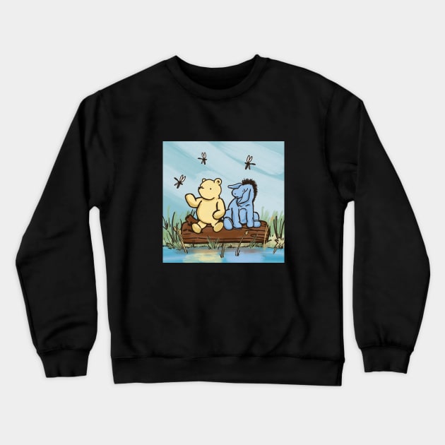 Pooh and Eeyore Crewneck Sweatshirt by Imagine8 Design